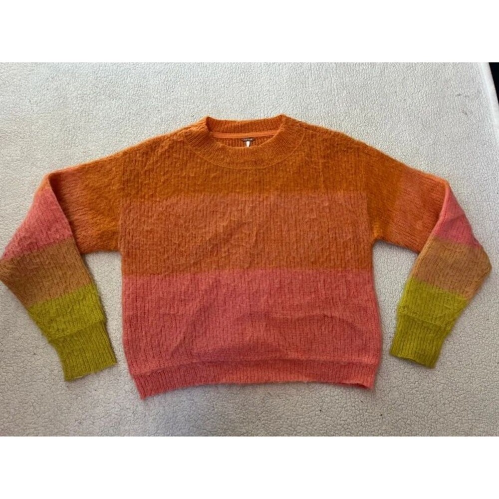 Free People Autumn Sky Sweater Wool Blend Womens Small